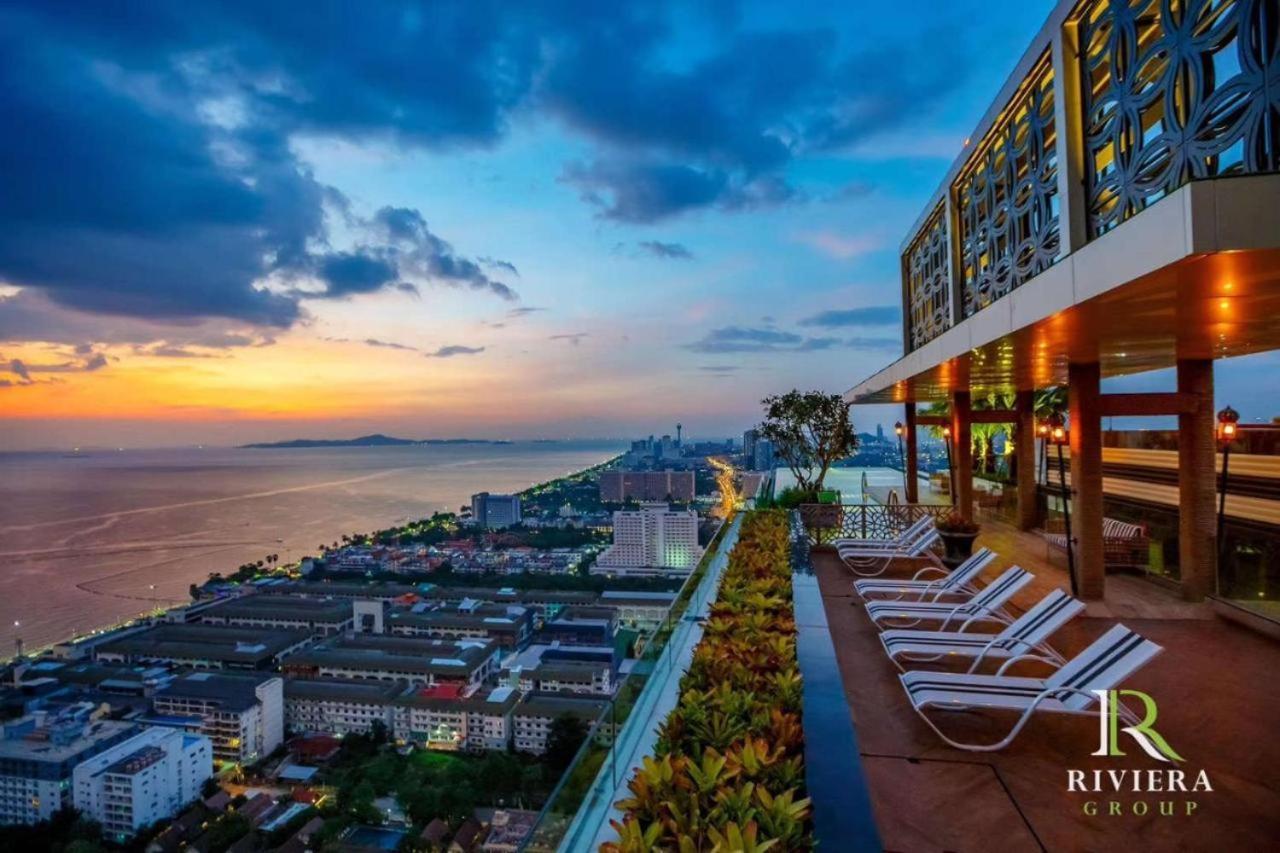 The Riviera Jomtien Studio Sea View High Floor Lägenhet Exteriör bild